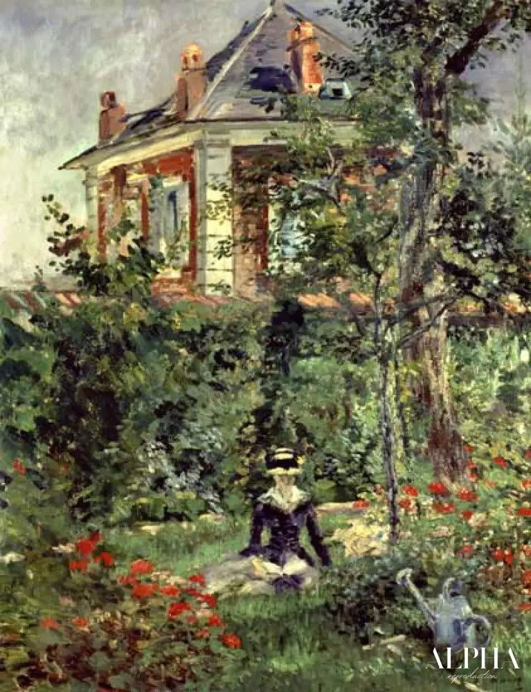 Marguerite dans le jardin de Bellevue - Edouard Manet - Reproductions de tableaux et peintures haut de gamme