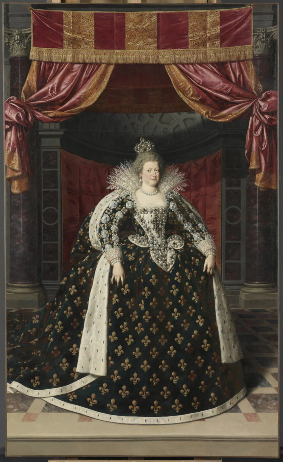 Marie de Médicis (1573-1642), reine de France, régente de 1610 à 1614 - Frans II Pourbus