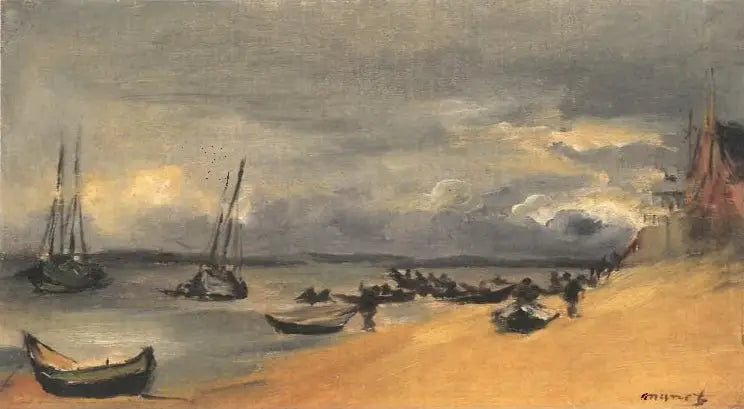 समुद्र, आर्काचोन, तूफानी मौसम - Édouard Manet