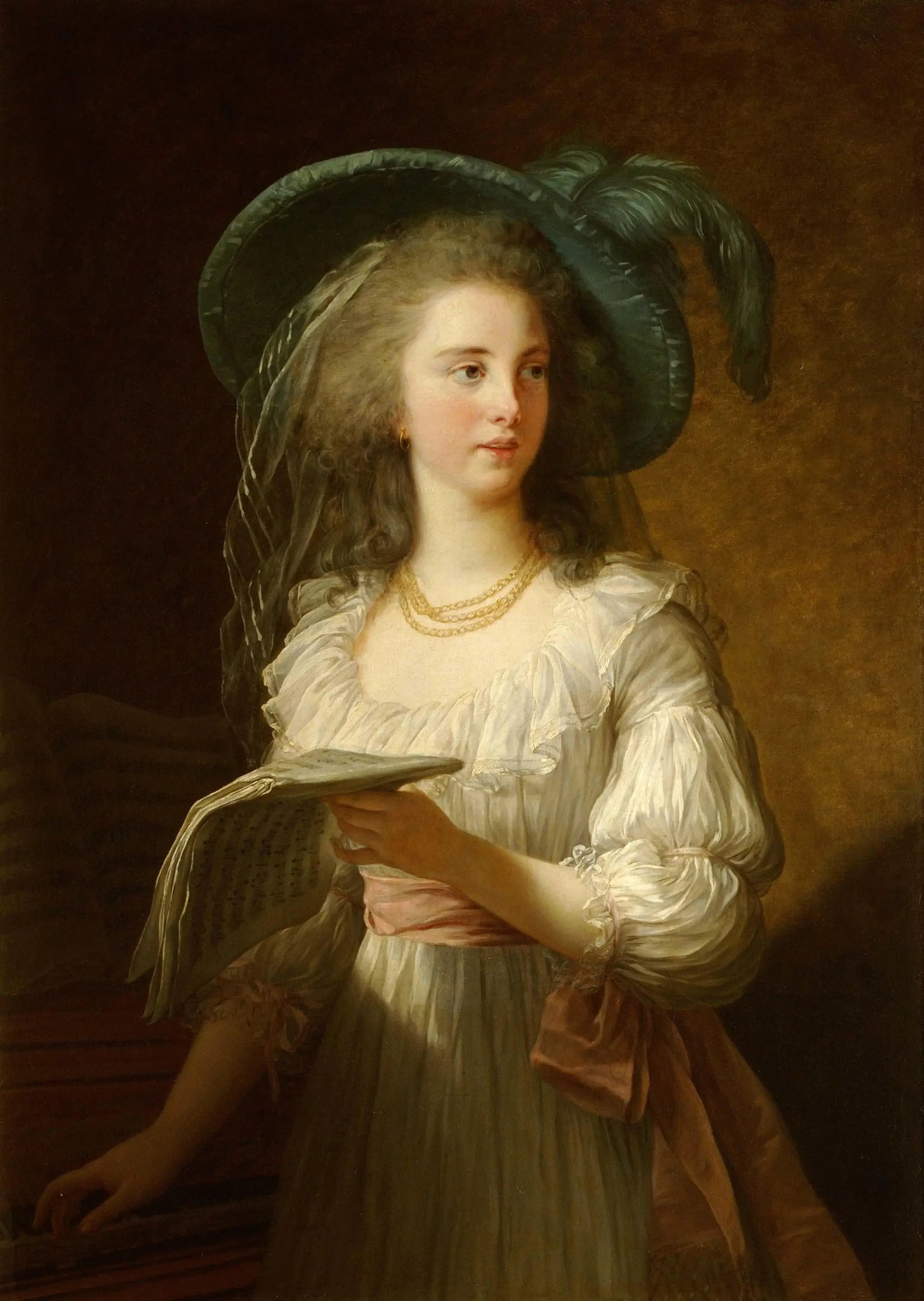 Martine-Gabrielle-Yoland de Polastron (1745-1793), duchesse de Polignac - Élisabeth Vigée Le Brun image 1 reproduction de peinture à l’huile