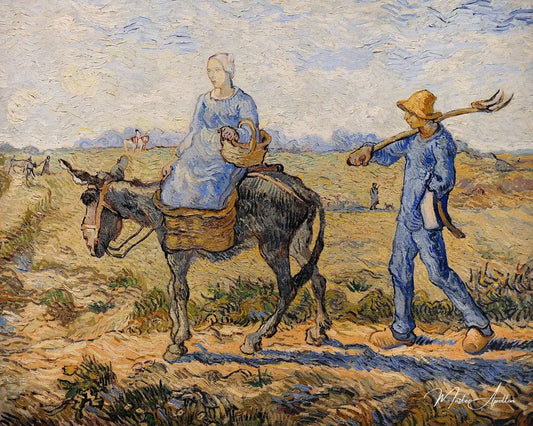 Matin, sortie au travail - Van Gogh - Reproductions de tableaux et peintures haut de gamme