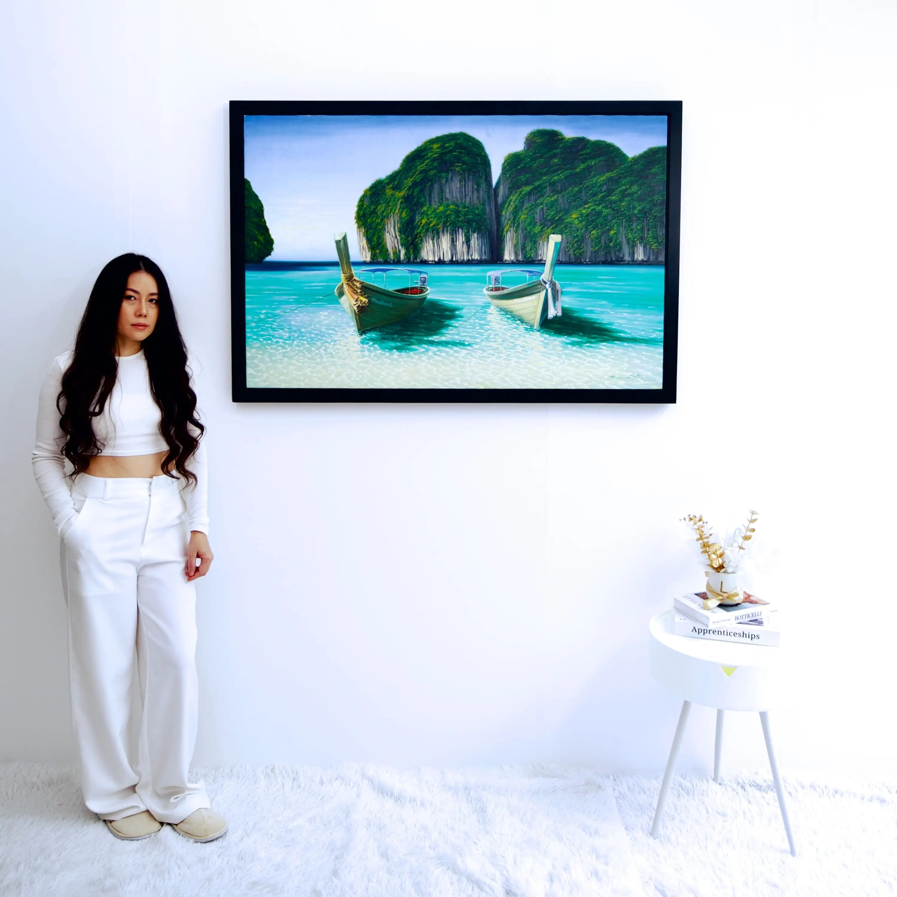 Maya Bay | 120 X 75 cm image 2 reproduction artisanale de tableau