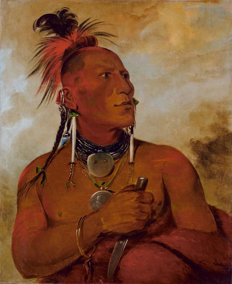 मिच-ओ-शिंगाव, छोटा सफेद भालू, एक बहादुर प्रतिष्ठित - जॉर्ज कैटलिन