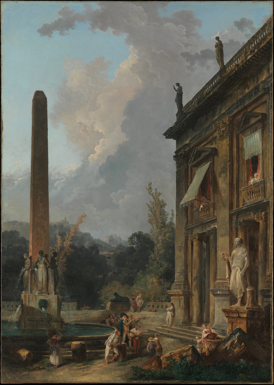 Ménestrels errants - Hubert Robert