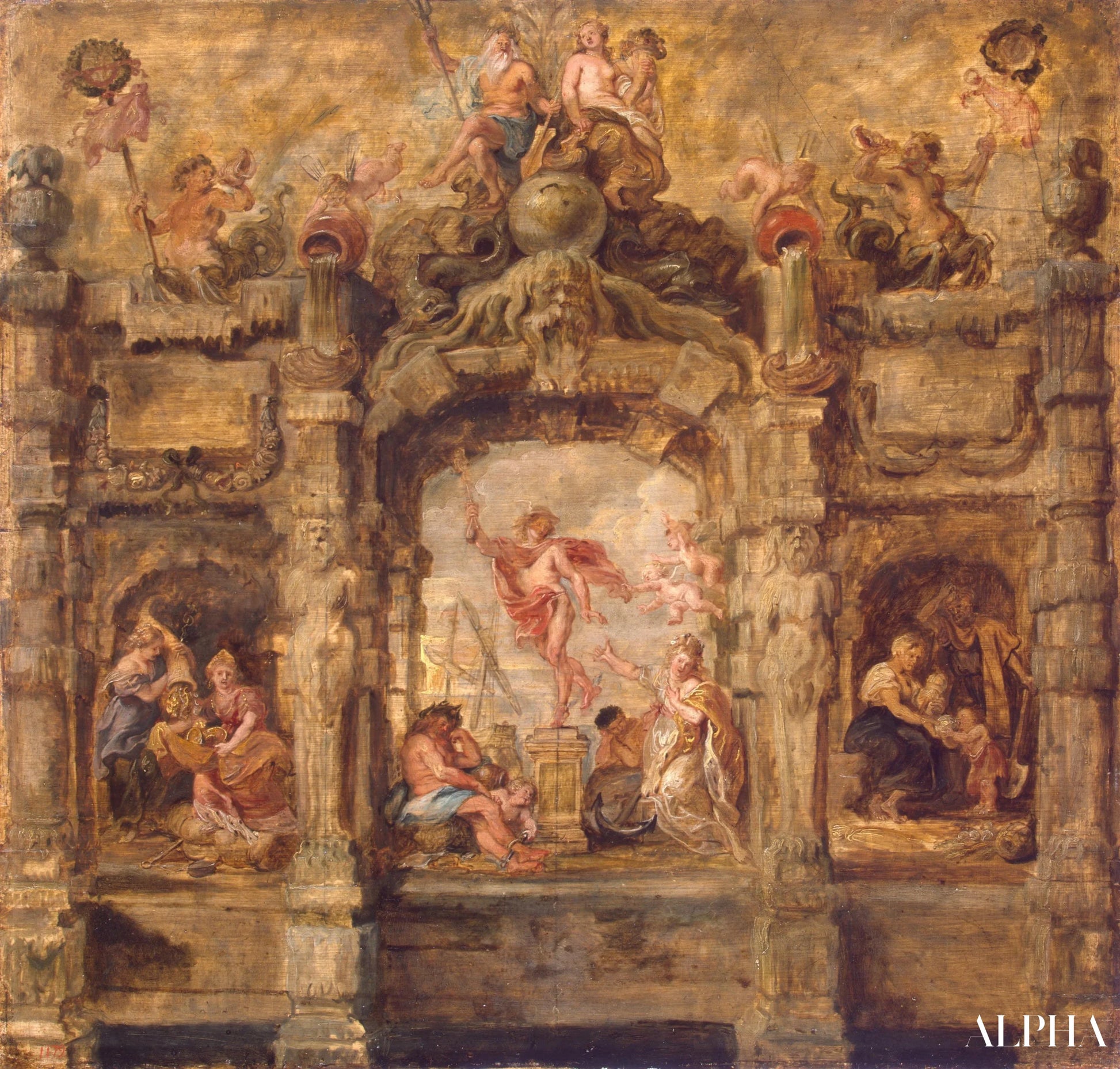 मर्करी जो दूर जा रहा है (Mercurius Abituriens) - पीटर पॉल रुबेंस - उच्च गुणवत्ता वाली चित्रकला और पेंटिंग की प्रतियां