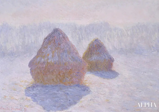 Meules, effet d'hiver - Claude Monet - Reproductions de tableaux et peintures haut de gamme