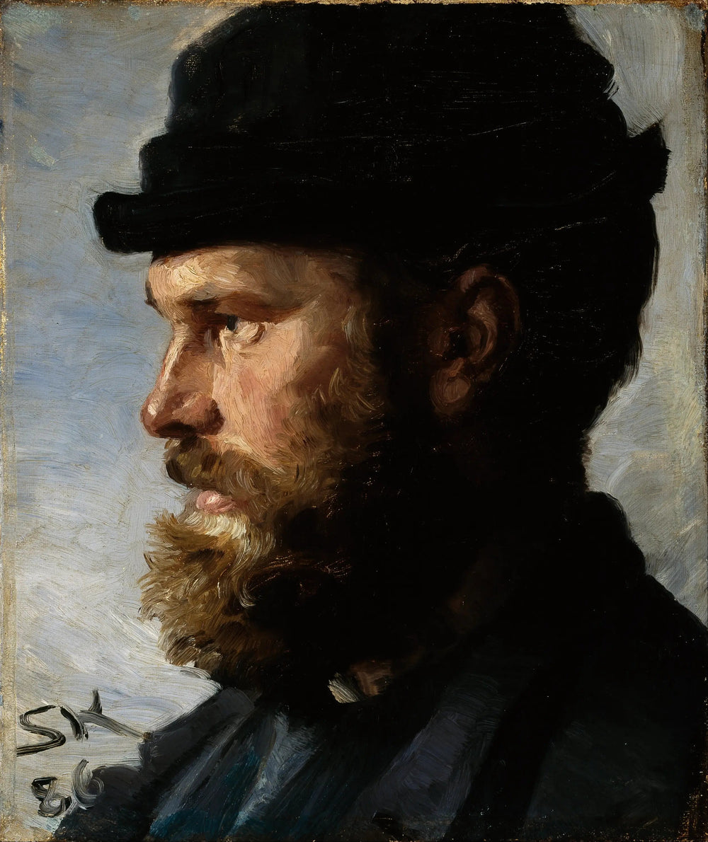 Michael Ancher - Peder Severin Krøyer image 1 copie peinte à la main à l’huile