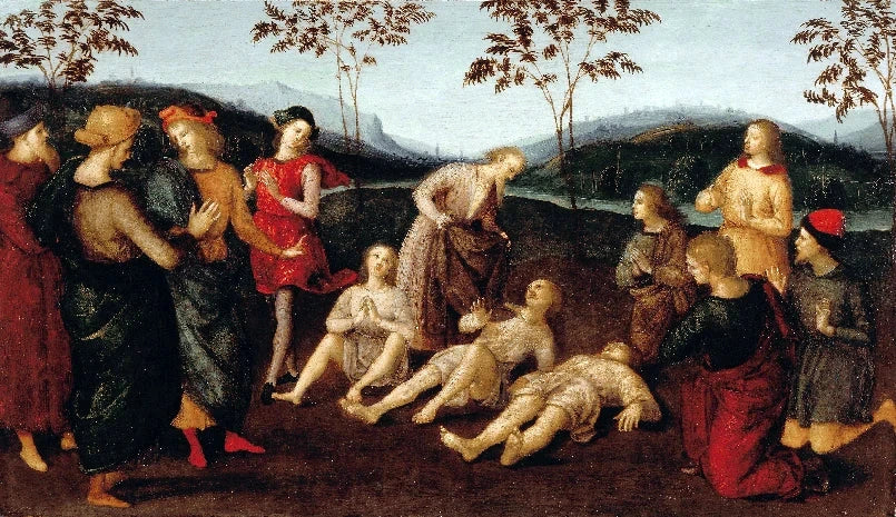 क्रेमोना के यूसेबियस का चमत्कार, लगभग 1502-1503 - Raphaël