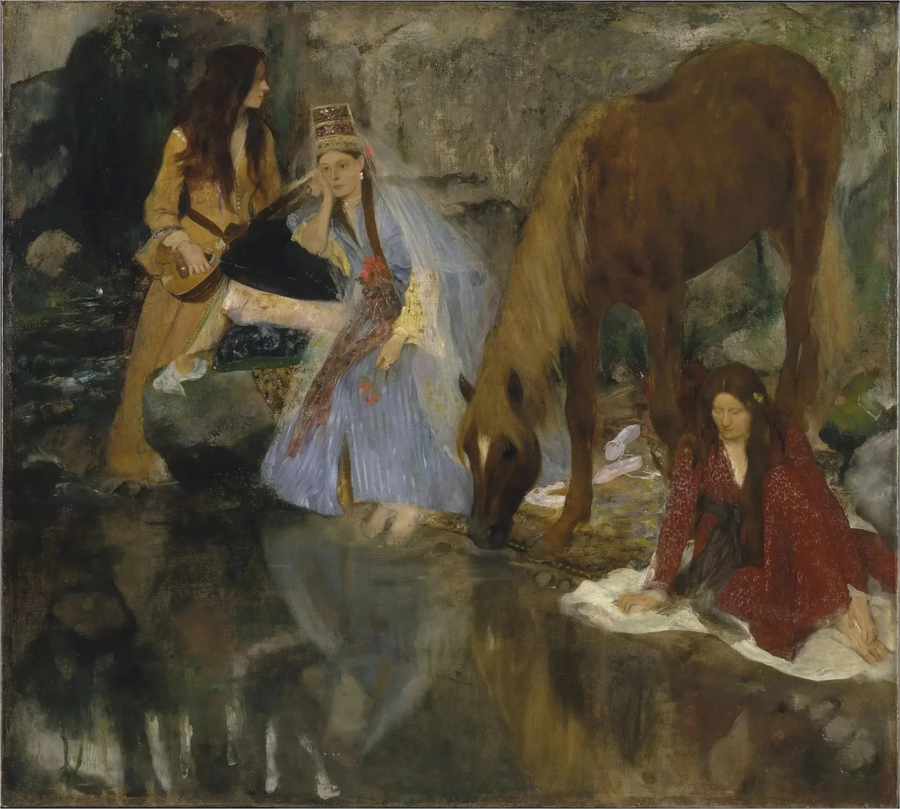 Mlle Fiocre dans le ballet La Source par Degas – reproduction peinture à l’huile sur toile