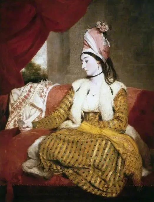 मिसेस बाल्डविन (1763–1839), ओरिएंटल पोशाक में - जोशुआ रेनॉल्ड्स