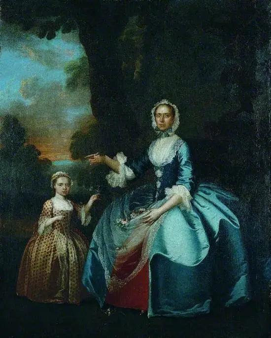 Mme Dawson de Retford et sa fille - George Stubbs - Alpha Reproduction