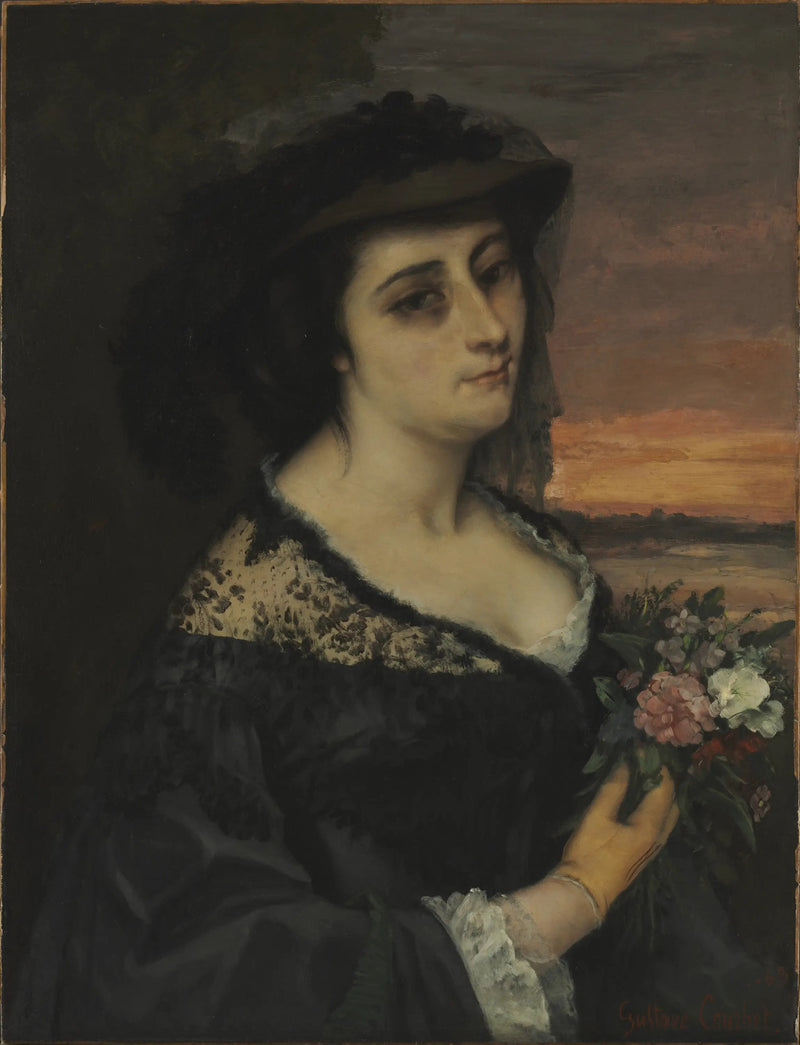 मिसेस एल... (लॉरे बोर्रो) - Gustave Courbet