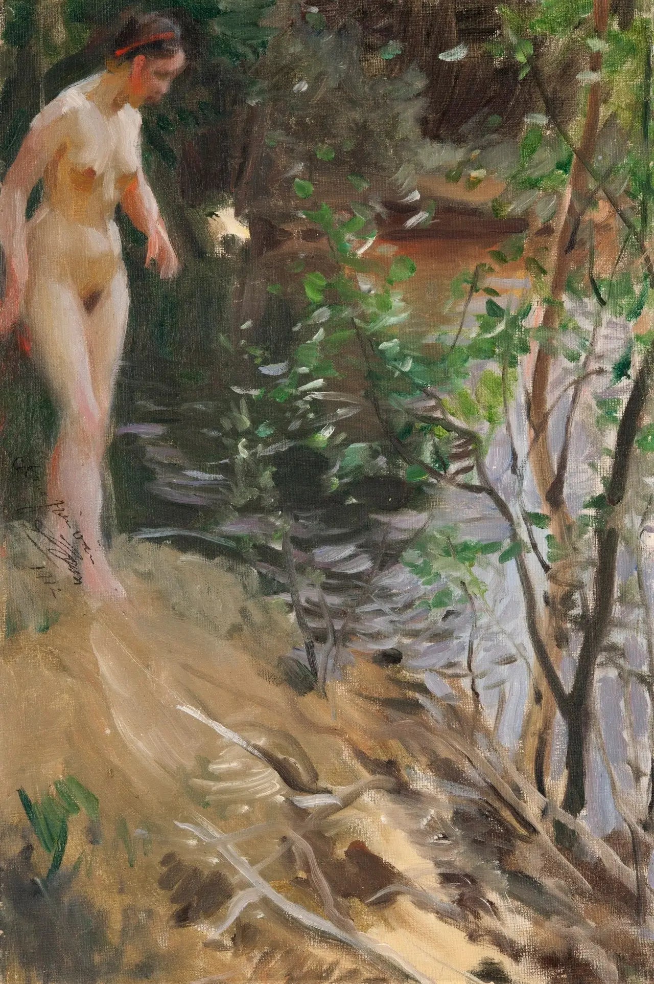 Modèle à Shore - Anders Zorn - Alpha Reproduction