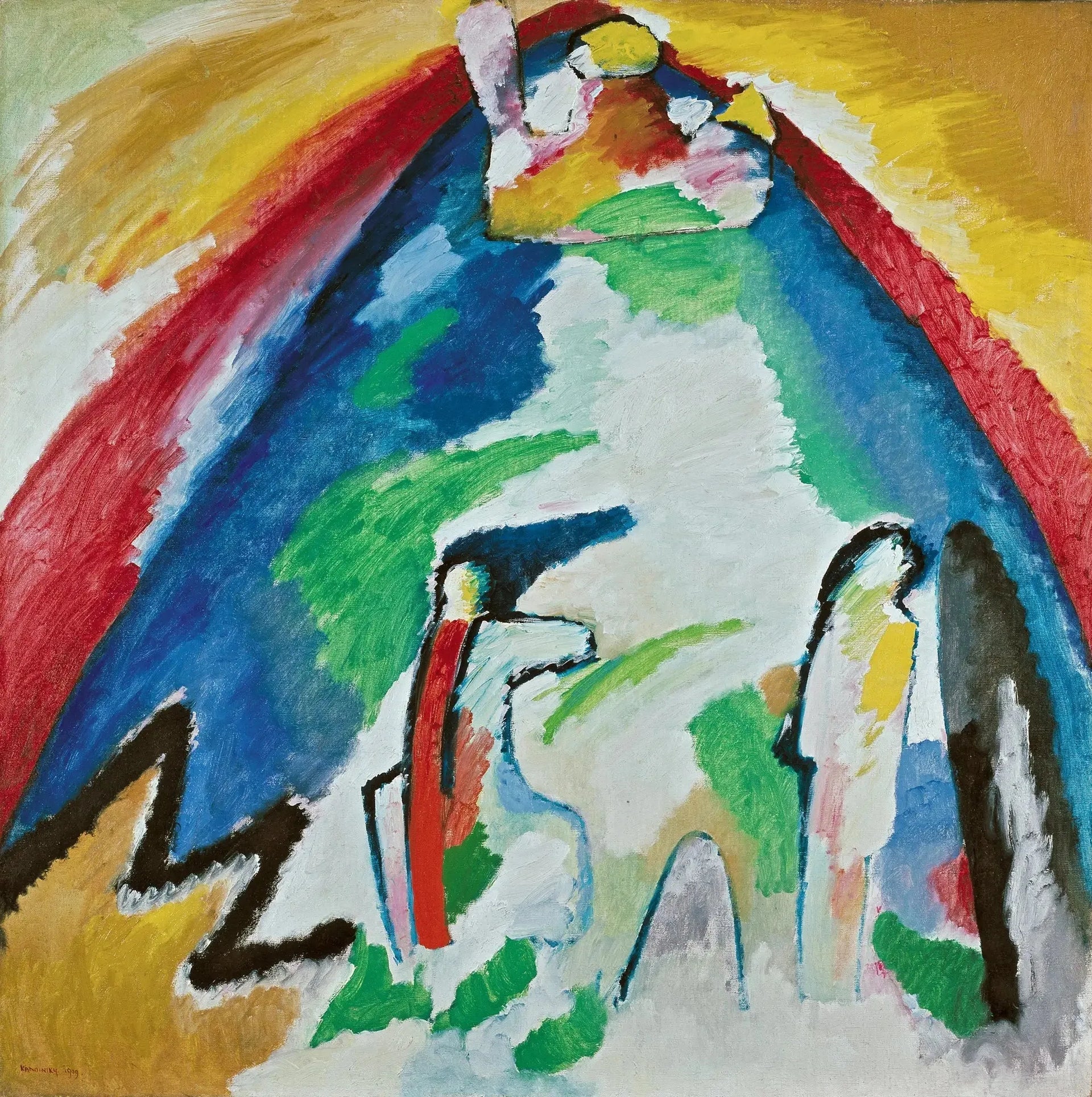 Montagne - Vassily Kandinsky image 1 reproduction de peinture à l’huile