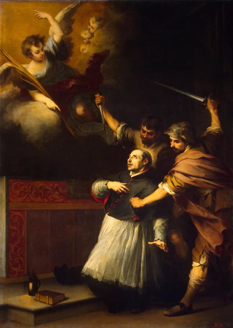 इनक्विसिटर पेड्रो दे आर्बुएस की मृत्यु - बारटोलोमे़ Esteban Murillo