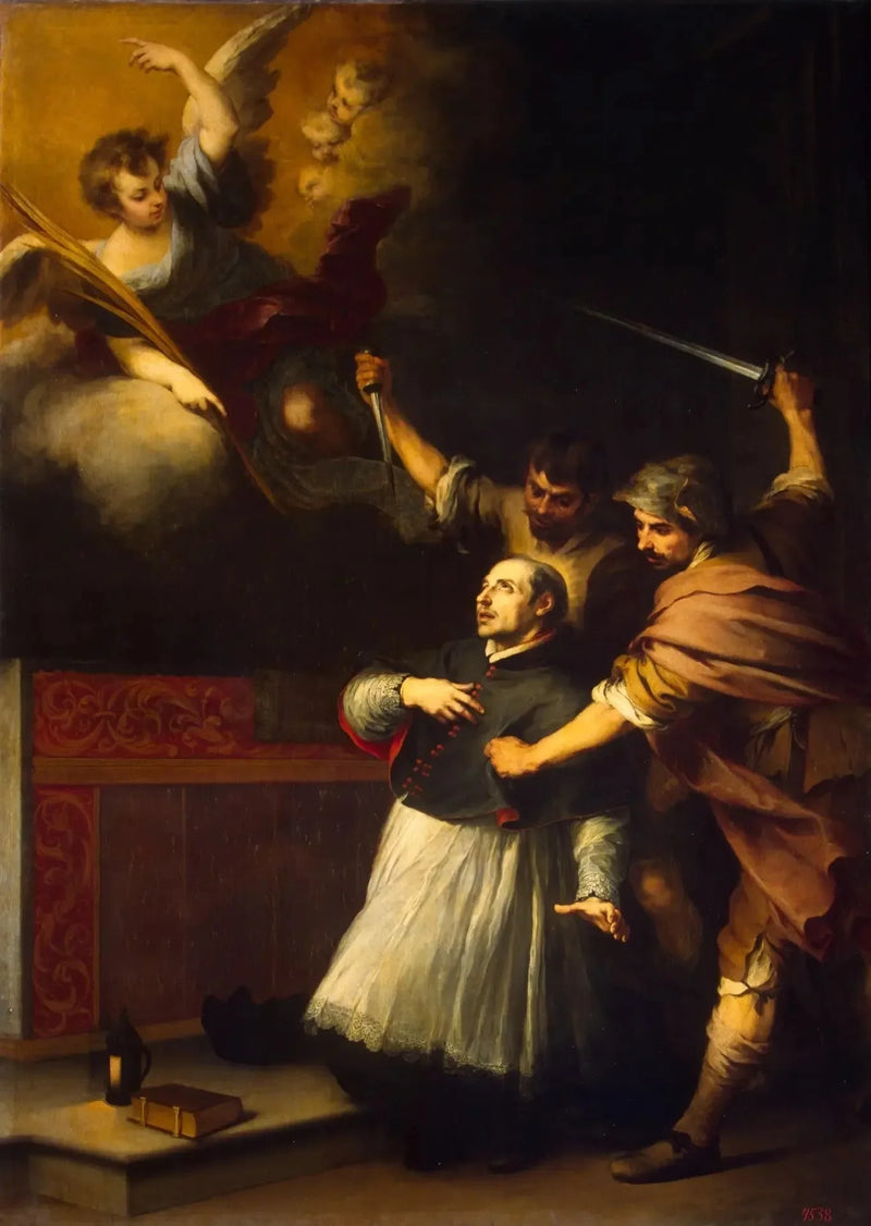 इनक्विसिटर पेड्रो दे आर्बुएस की मृत्यु - बारटोलोमे़ Esteban Murillo