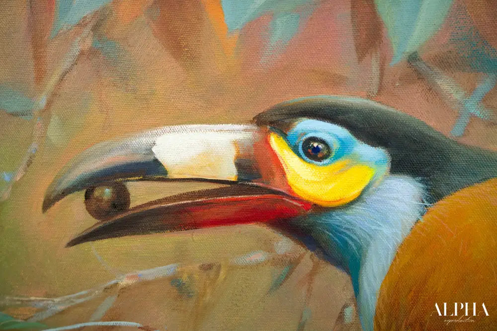 Mountain Toucan – Somchai | 60 x 90 cm Reproductions de tableaux à la peinture à l’huile