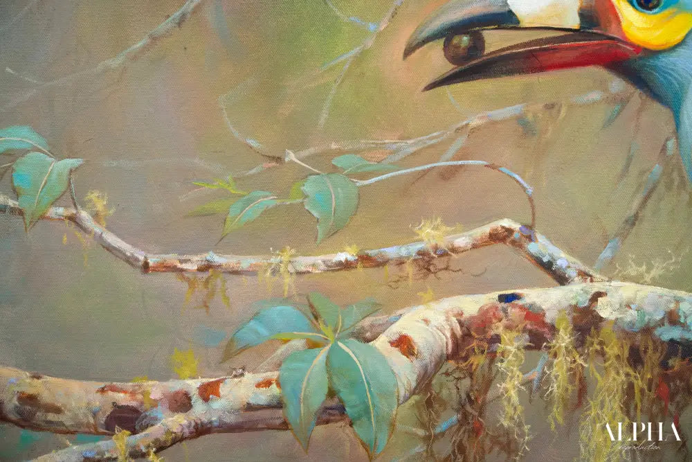 Mountain Toucan – Somchai | 60 x 90 cm Reproductions de tableaux à la peinture à l’huile