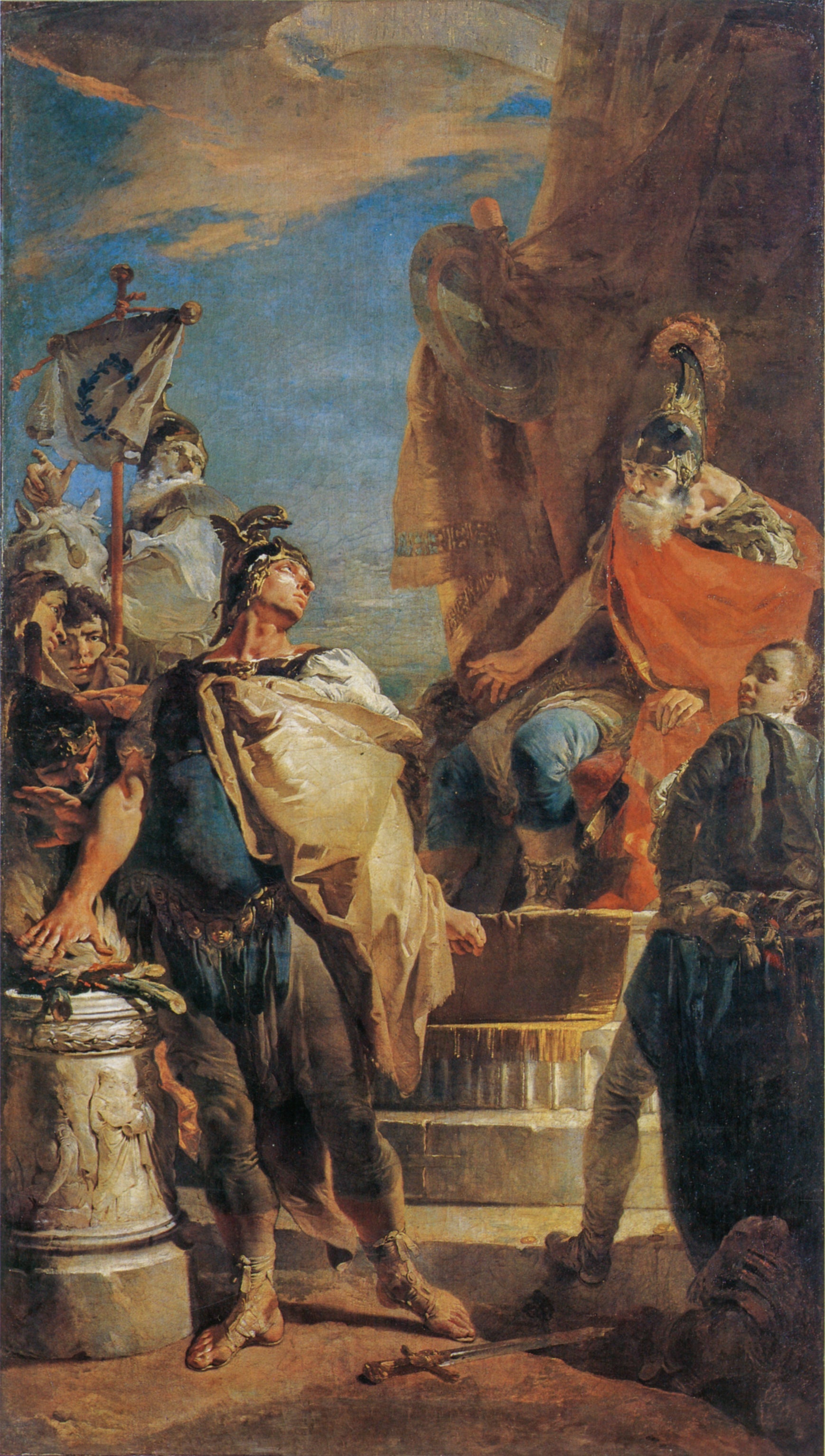 Mucius Scaevola devant Porsenna - Giovanni Battista Tiepolo - Alpha Reproduction
