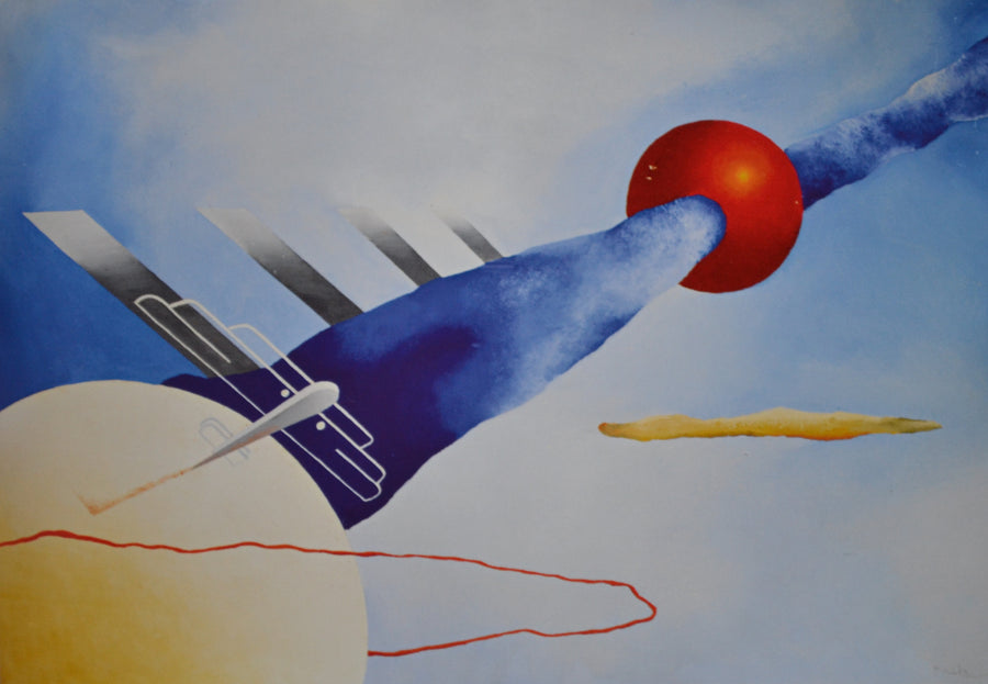 Mystère aérien - Fillia, 1930-1931, musée de l’Aéronautique Gianni Caproni