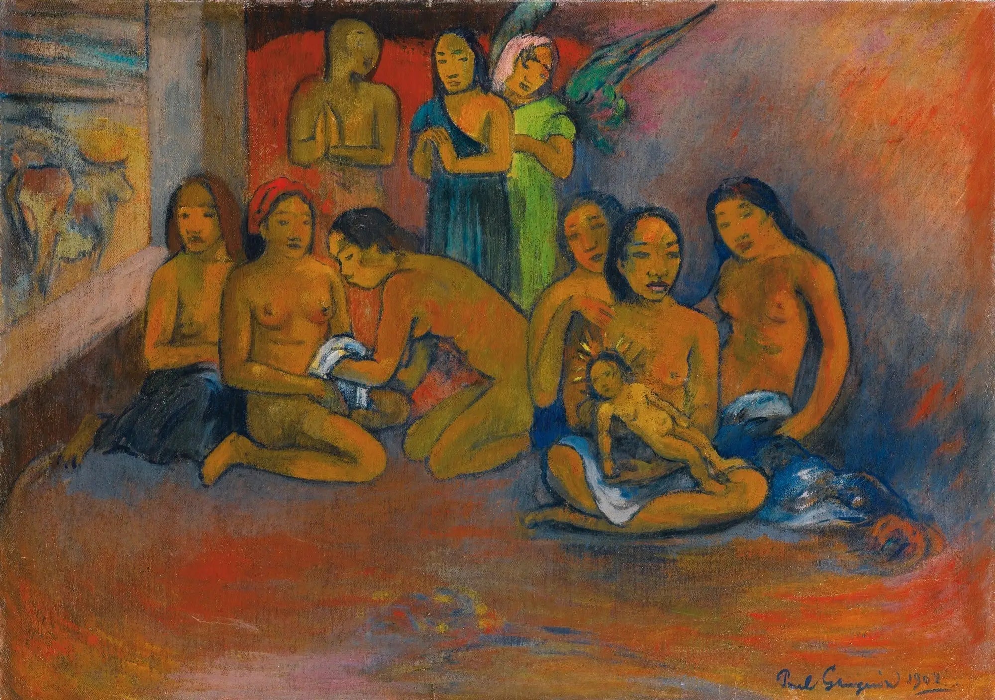 Reproduction du tableau « Nativité - Paul Gauguin » par Alpha Reproduction en peinture à l’huile
