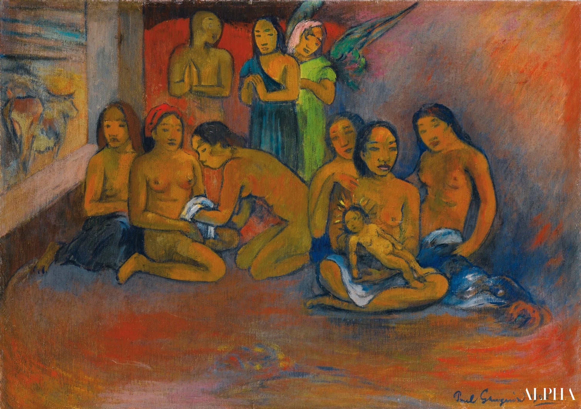 Nativité - Paul Gauguin - Reproductions de tableaux et peintures haut de gamme