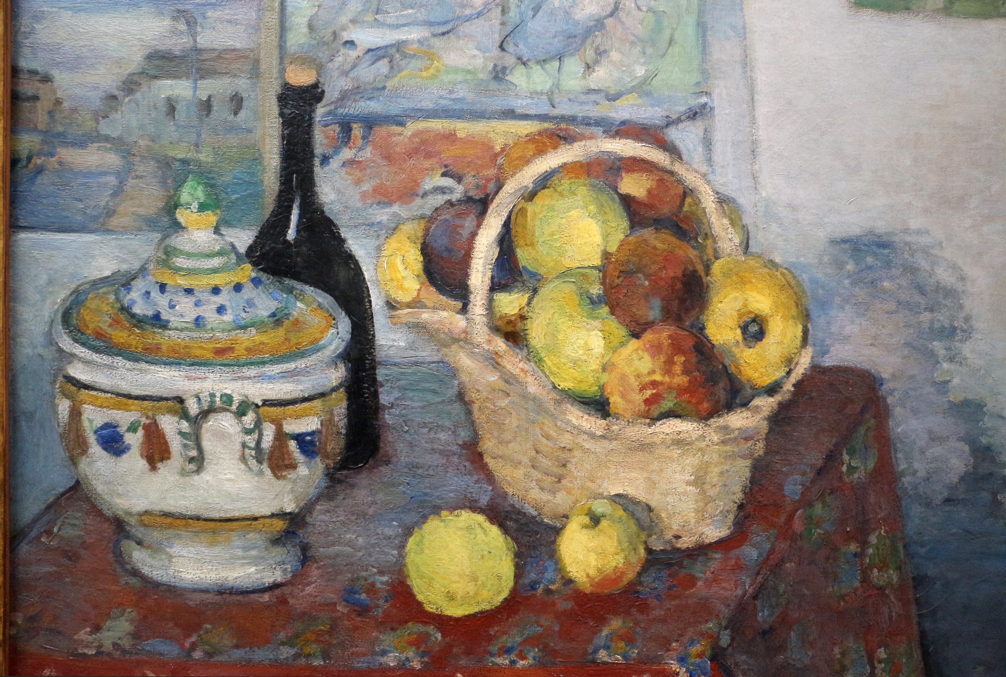 Reproduction du tableau « Nature morte à la soupière - Paul Cézanne » par Alpha Reproduction en peinture à l’huile