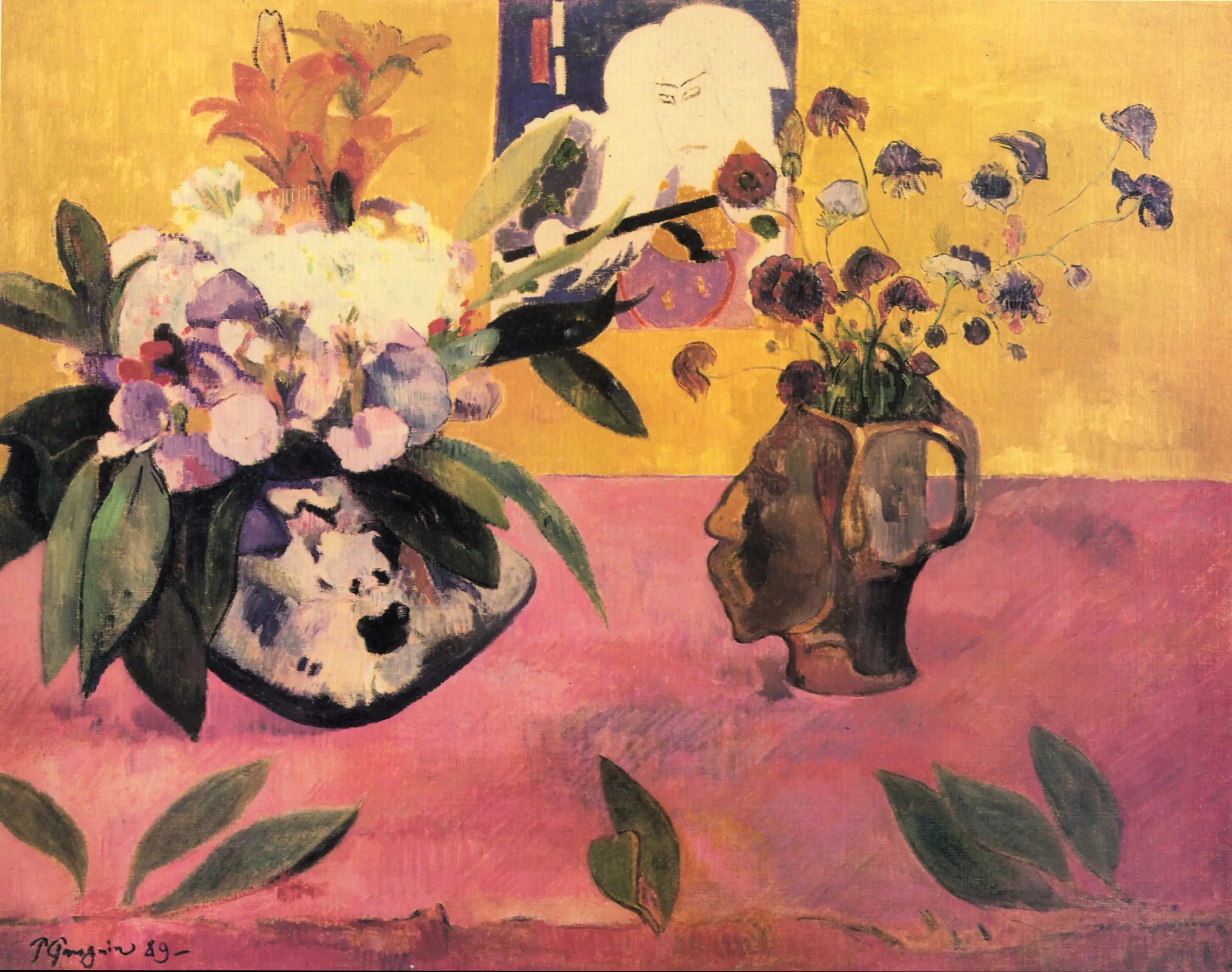 Reproduction du tableau « Nature morte à l'estampe japonaise - Paul Gauguin » par Alpha Reproduction en peinture à l’huile