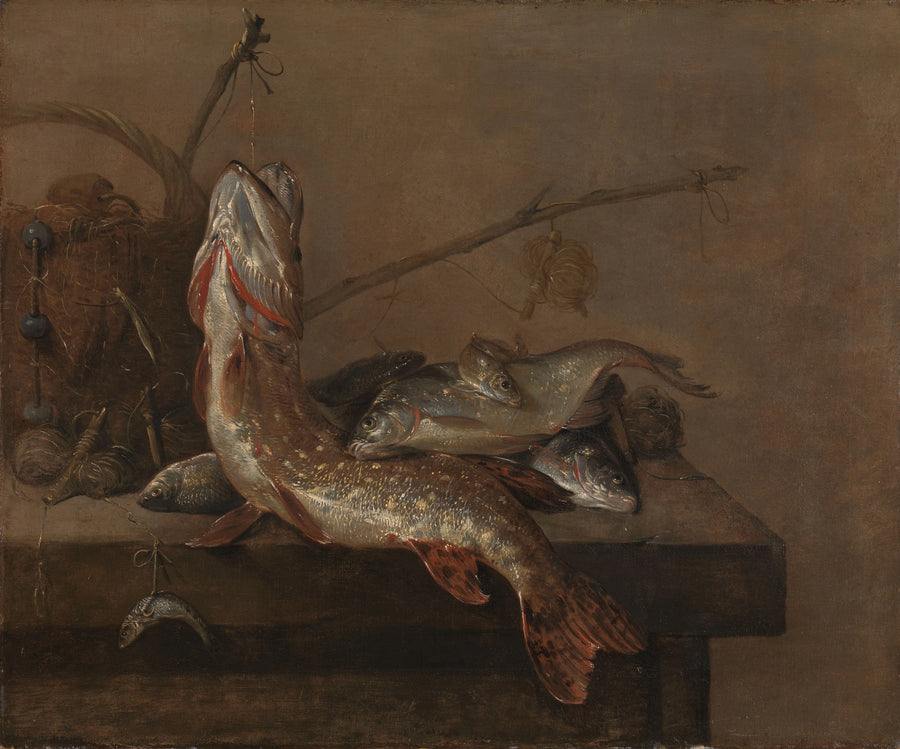 Nature morte au poisson - Pieter van Noort