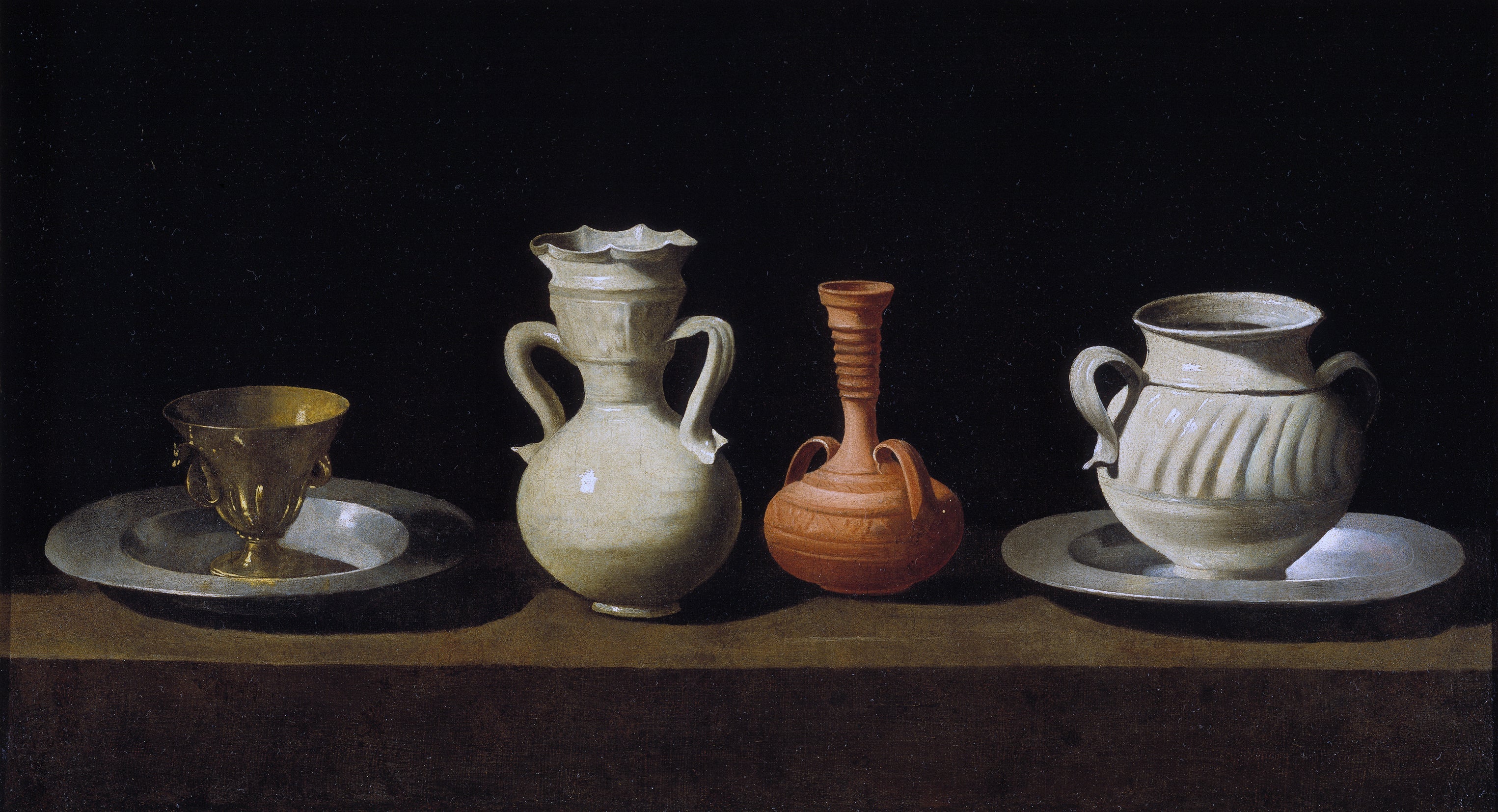 Nature morte aux cruches - Francisco de Zurbarán - Alpha Reproduction