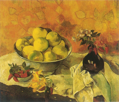 Reproduction du tableau « Nature morte aux pamplemousses - Paul Gauguin » par Alpha Reproduction en peinture à l’huile