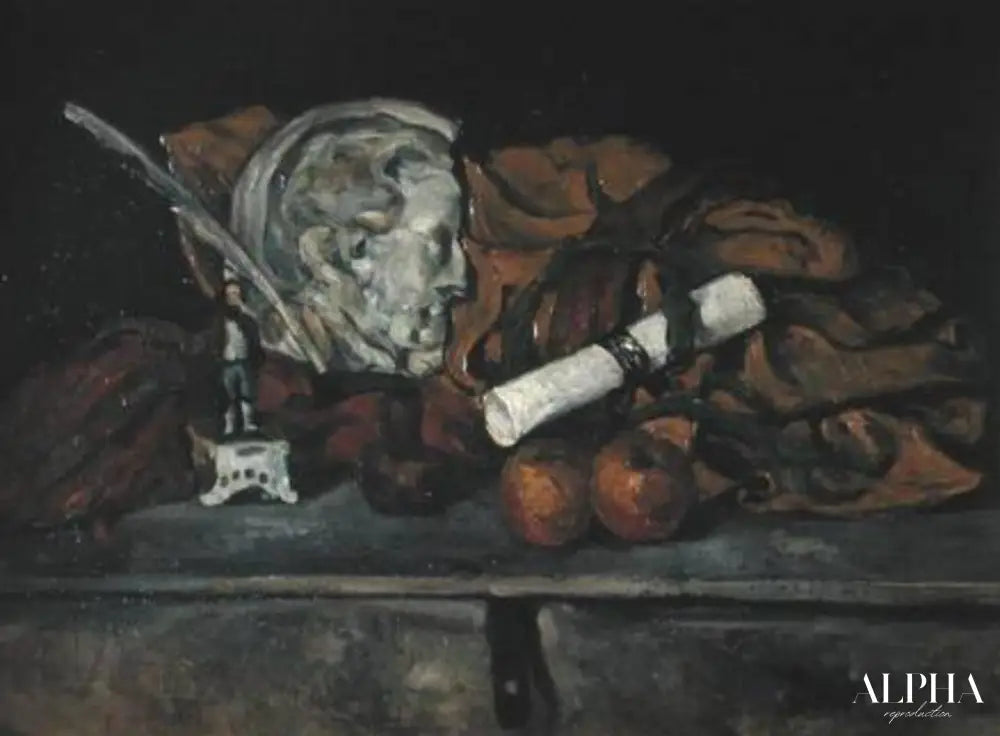 Nature morte des accessoires de l'artiste - Paul Cézanne - Reproductions de tableaux et peintures haut de gamme