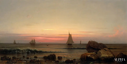 Naviguer au large de la côte - Martin Johnson Heade - Reproductions de tableaux et peintures haut de gamme