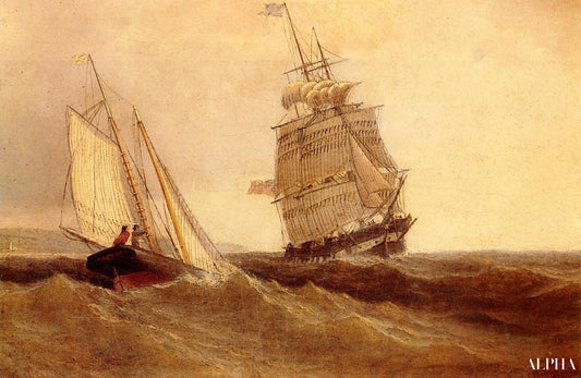 Navires de passage - William Bradford - Reproductions de tableaux et peintures haut de gamme