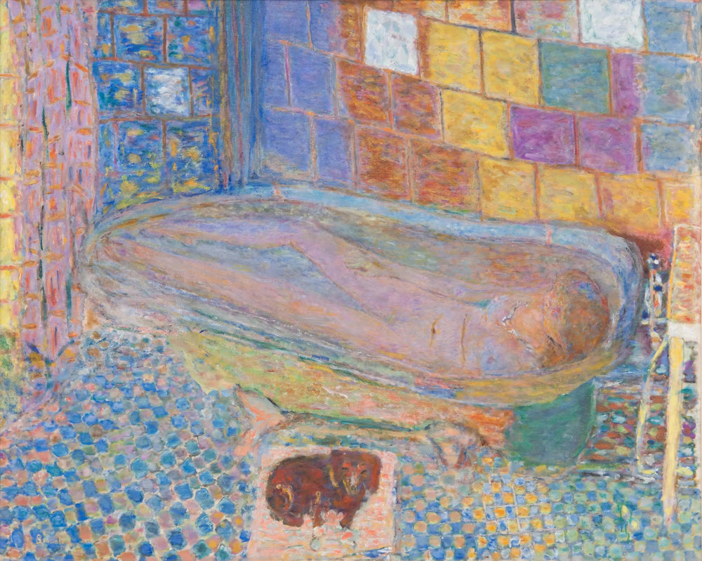 Nu dans le bain - Pierre Bonnard image 1 copie peinte à la main à l’huile