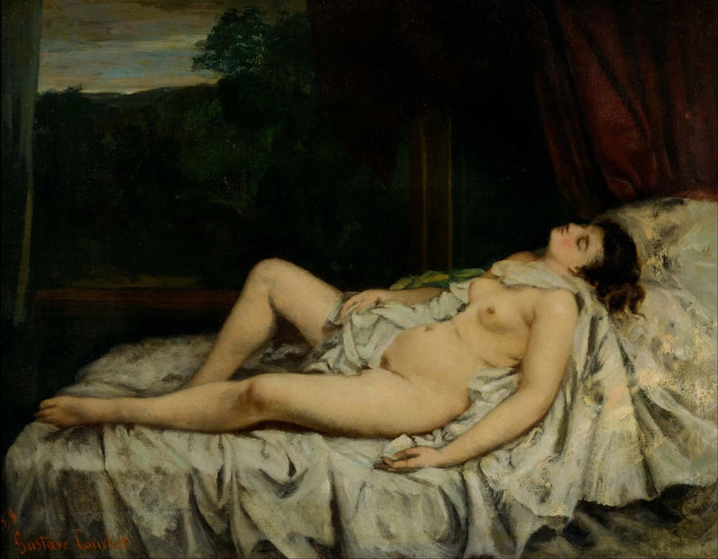 नींद में नहीं - Gustave Courbet