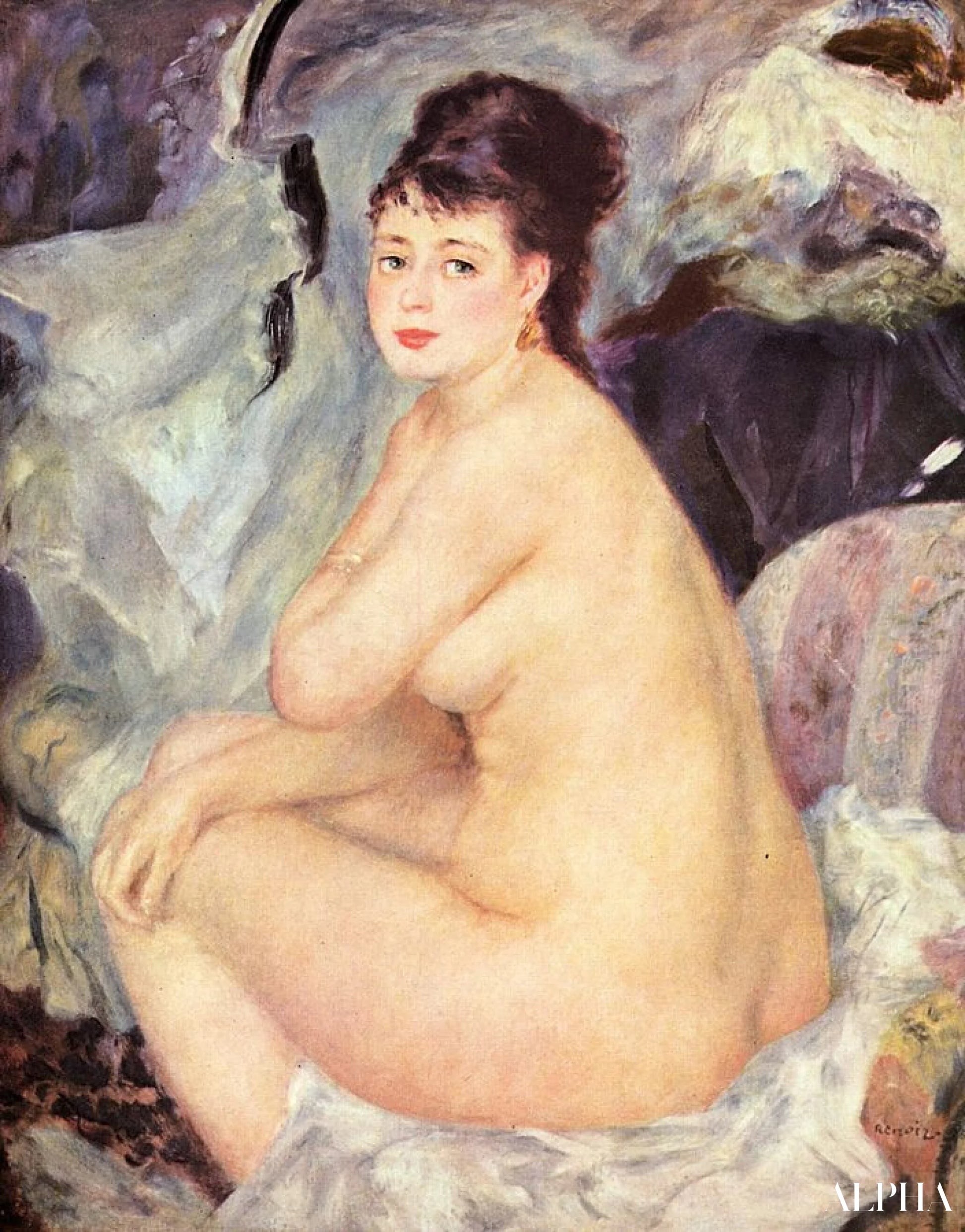 Nu féminin (Anna) - Pierre-Auguste Renoir - Reproductions de tableaux et peintures haut de gamme