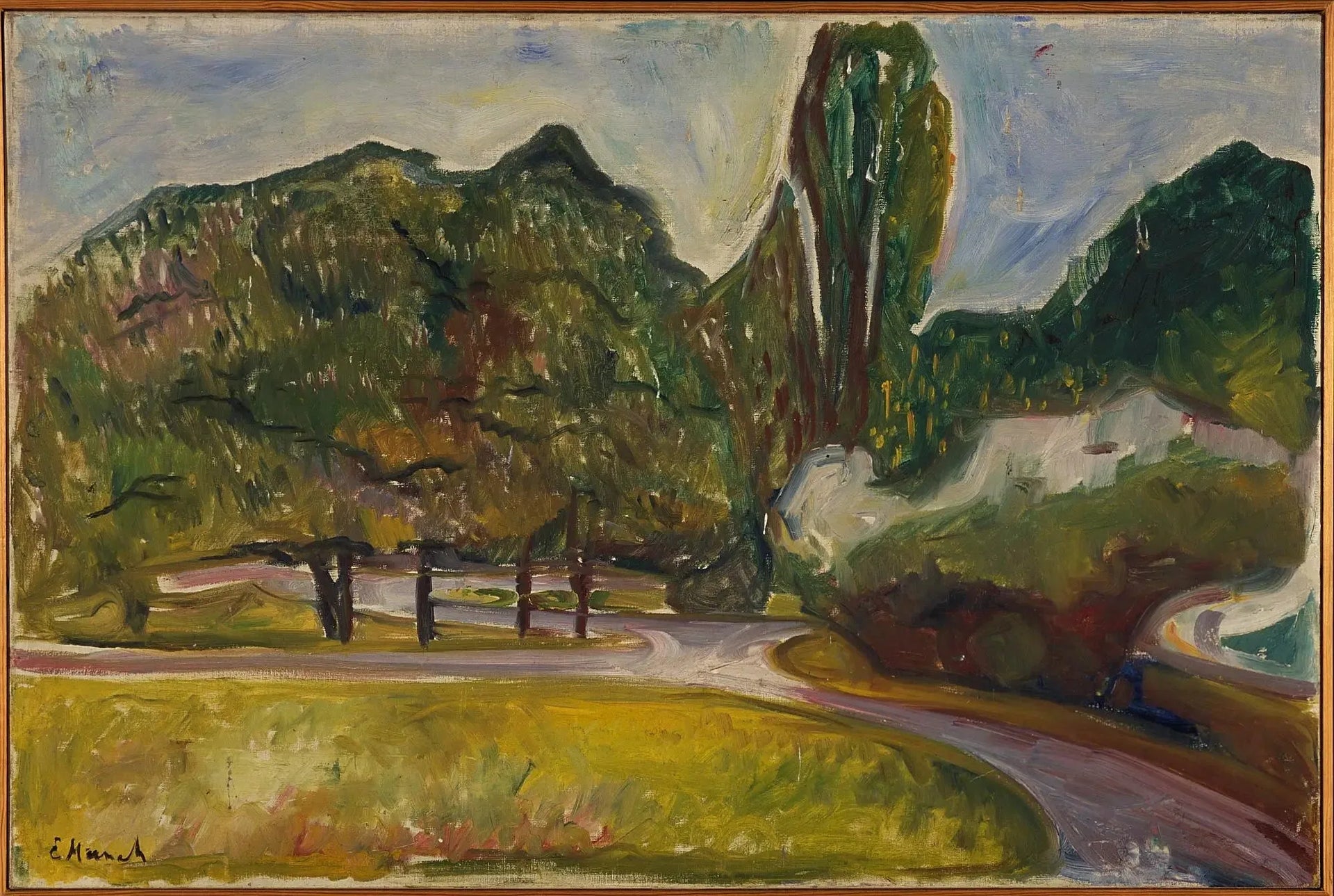 Nuit d'été à Studenterlunden - Edvard Munch image 1 copie peinte à la main à l’huile
