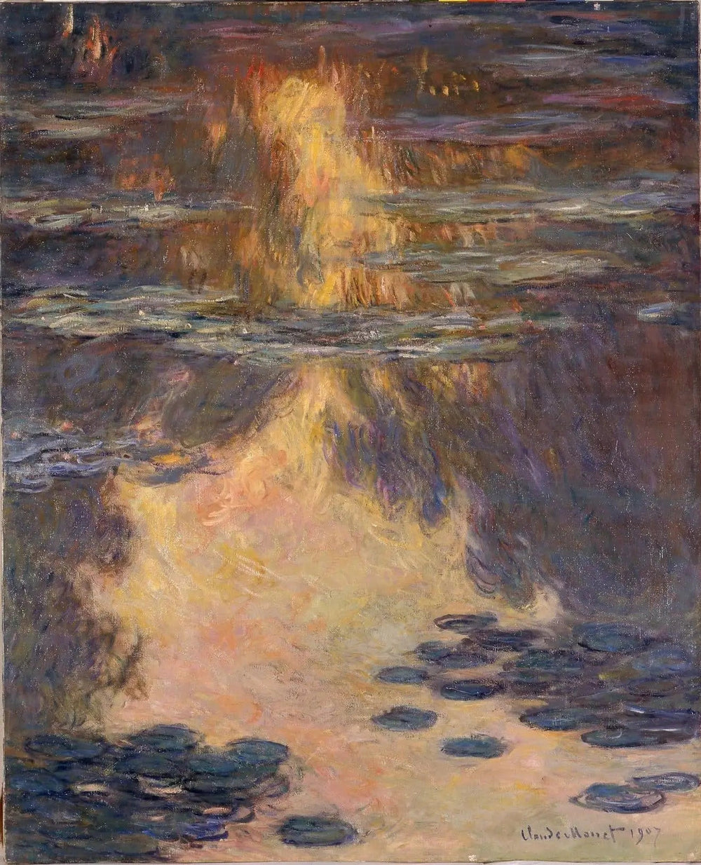 Nymphéas - Claude Monet image 1 copie peinte à la main à l’huile