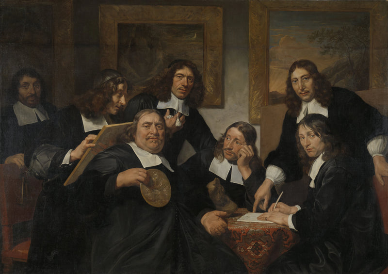Les officiers de la Guilde de Saint-Luc à Haarlem, 1675 - Jan de Bray