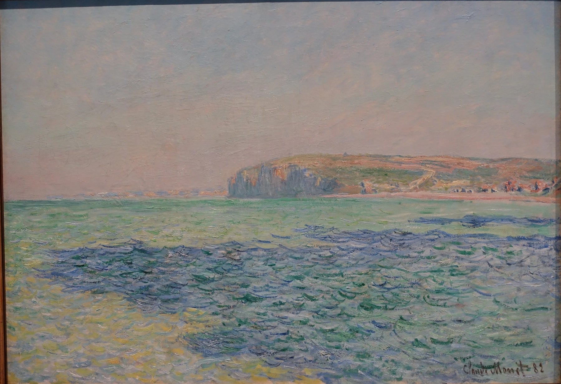 Ombres sur la mer, les falaises à Pourville W792 par Claude Monet, Ny Carlsberg Glyptotek