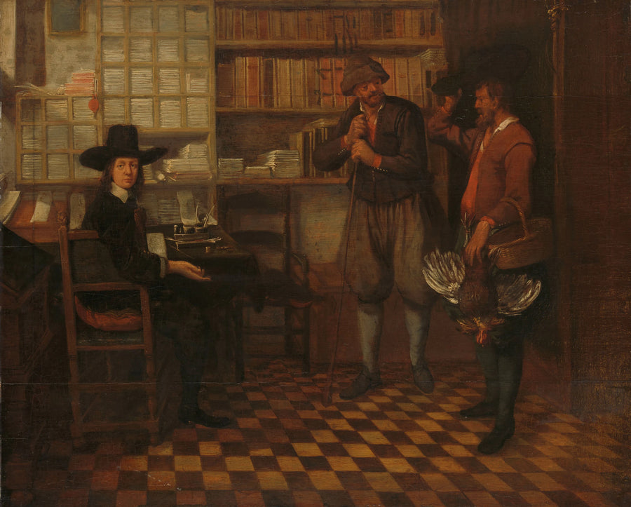 Le paiement du loyer - Quirijn van Brekelenkam