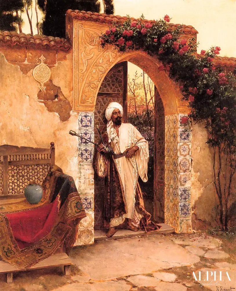 Par l'entrée - Rudolf Ernst - Reproductions de tableaux et peintures haut de gamme