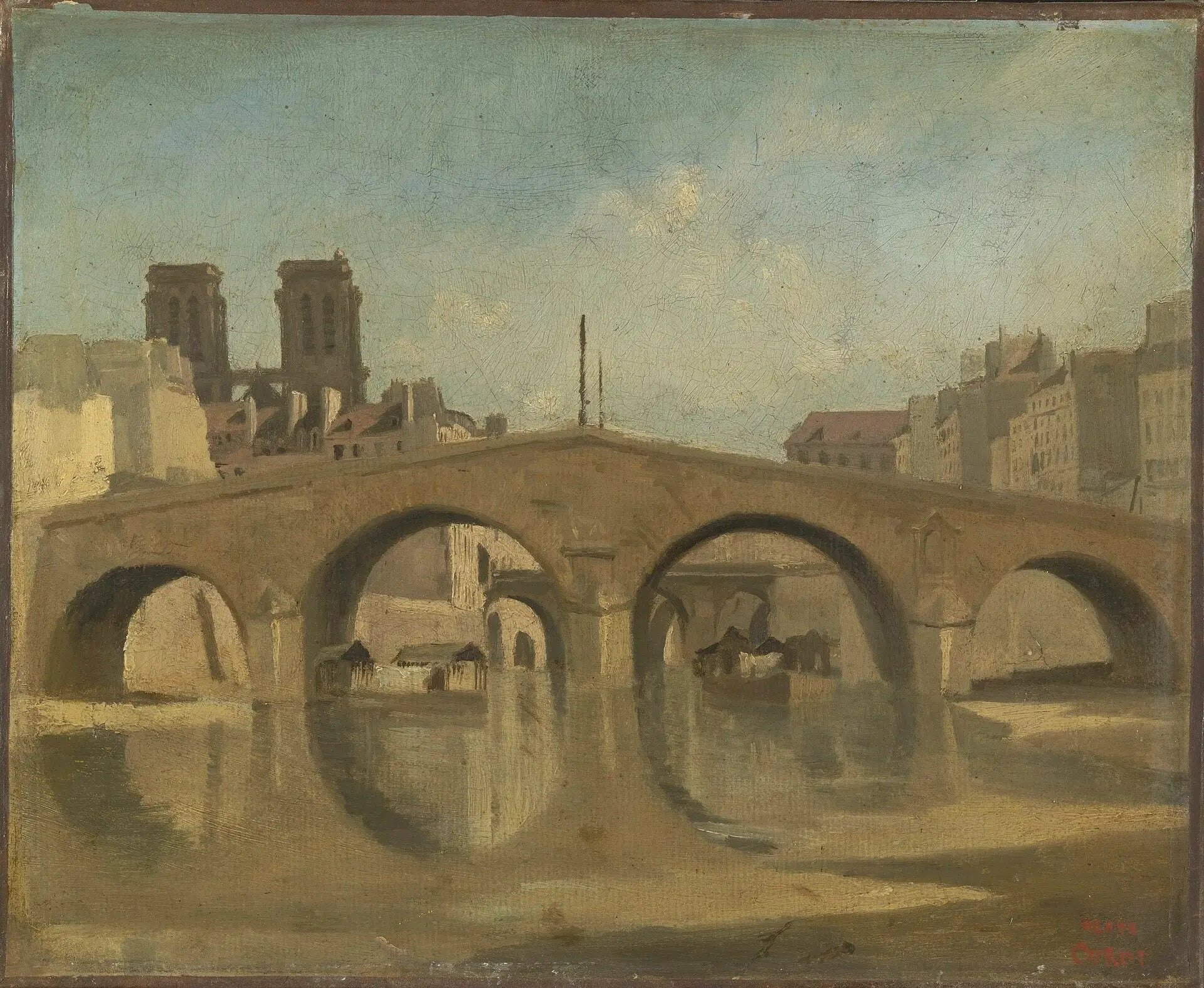 Paris le Vieux Pont Saint-Michel - Jean-Baptiste Camille Corot - Alpha Reproduction