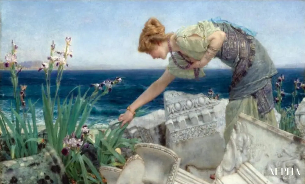 Parmi les ruines - Lawrence Alma-Tadema Reproductions de tableaux à la peinture à l’huile