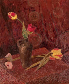 Bouquet de tulipes ou Synchromie en rouge, peinture de Paul Sérusier