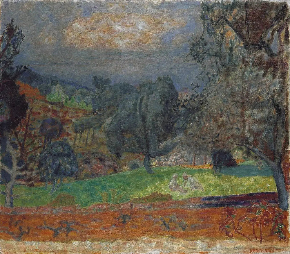 Paysage au soleil couchant. Le Cannet - Pierre Bonnard image 1 reproduction artisanale de tableau