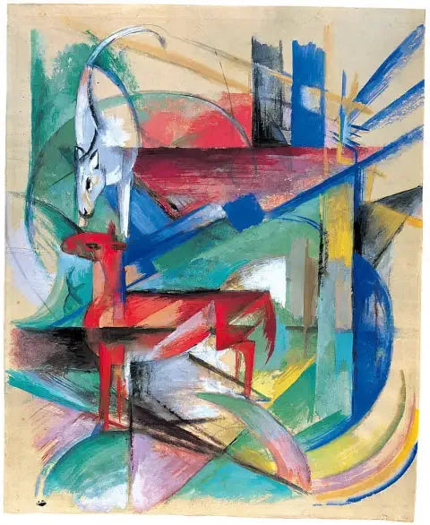 जानवरों के साथ परिदृश्य - फ्रांज मार्क