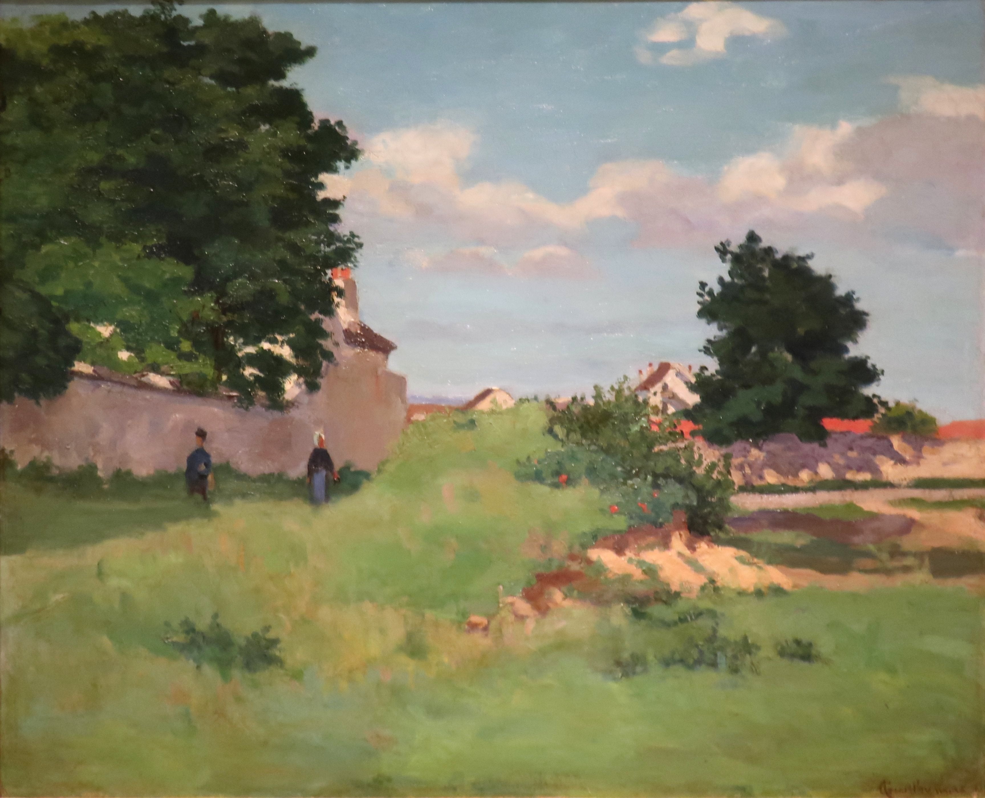 Paysage avec figures - Armand Guillaumin image 1 reproduction artisanale de tableau