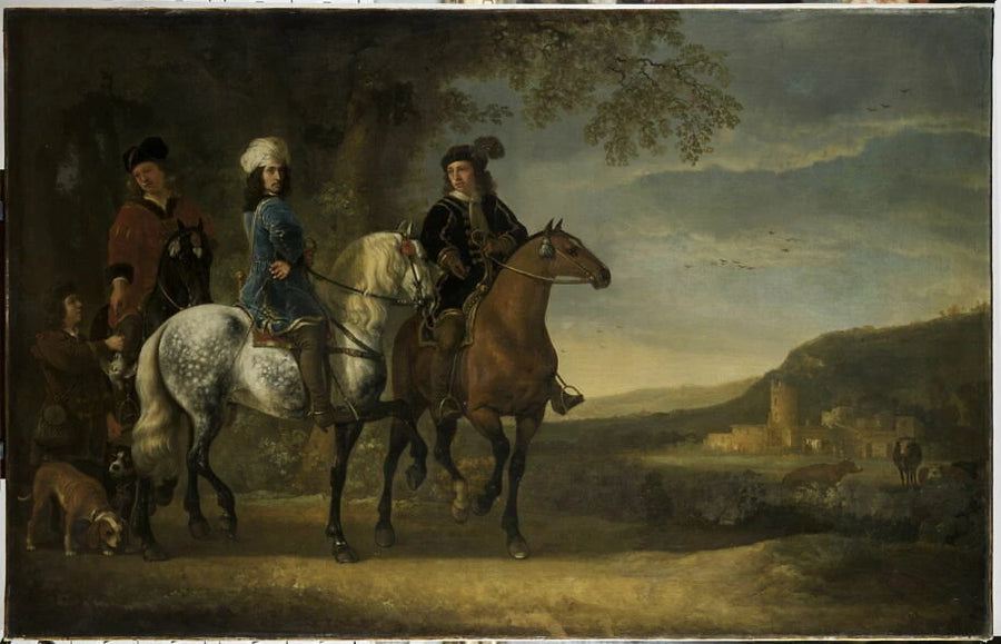 Paysage avec trois cavaliers - Aelbert Cuyp